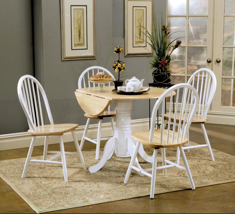 Cinder Wood Dining Side Chair White (Set of 4) - 4129