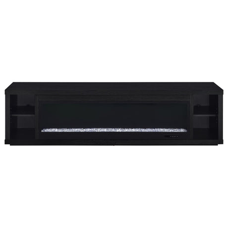 Joselyn - Fireplace TV Stand With Flame Visualizer - Black