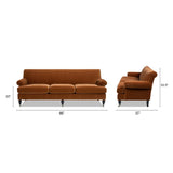 Alana Lawson - Modern Three Cushion Tightback Sofa