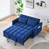 Sofa Bed With Pockets, 3 In 1 Convertible For Living Room