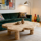 Cloud Shaped Coffee Table With 4 Round Legs