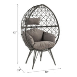 Aeven - Patio Lounge Chair - Light Gray