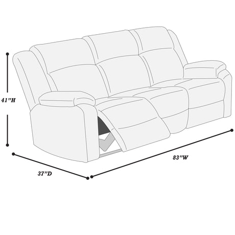 Modern Living Room Set With Pillow Arms