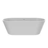 Solid Surface Freestanding Soaking Bathtub & Ergonomic Design