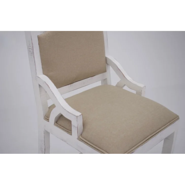 VD   WESTGATE   WHITE   STOOL   W/BACK   24 - WGBBW