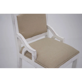 VD   WESTGATE   WHITE   STOOL   W/BACK   24 - WGBBW