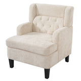 Modern Tufted Upholstered Accent Chair For Living Room