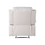 Eilbra - Synthetic Leather Power Motion Recliner - Beige