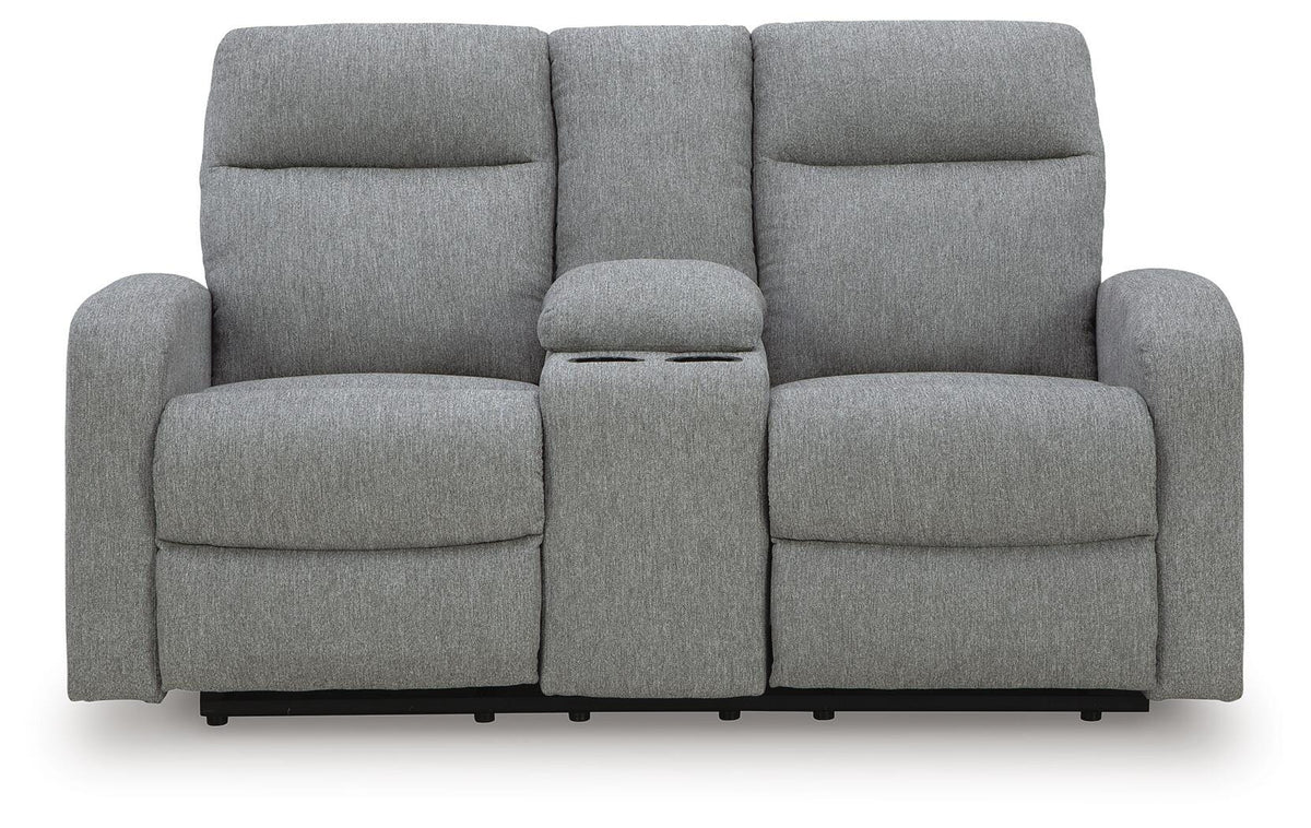 Gauntlet Reclining Loveseat with Console - PC4220494
