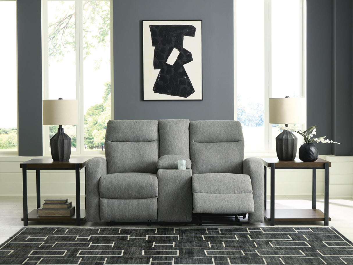 Gauntlet Reclining Loveseat with Console - PC4220494