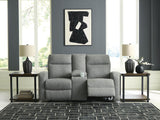 Gauntlet Reclining Loveseat with Console - PC4220494