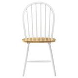 Allison 5-piece Round Drop Leaf Dining Table Set White - 4241-S5