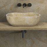 Bathroom Vessel Sink With Wavy Design