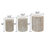 Cylinder Nesting Tables (Set of 3)
