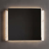 Altima - LED Dresser Mirror With Integrated Vertical Light Strips (Dresser Not Included) - Gray