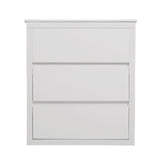 Freestanding Bathroom Vanity With Ceramic Sink, 2 Full Extension Drawers