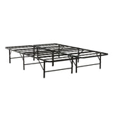 California King Size Bed Base, Mattress Foundation Bed Frame, Bedroom Furniture - Black
