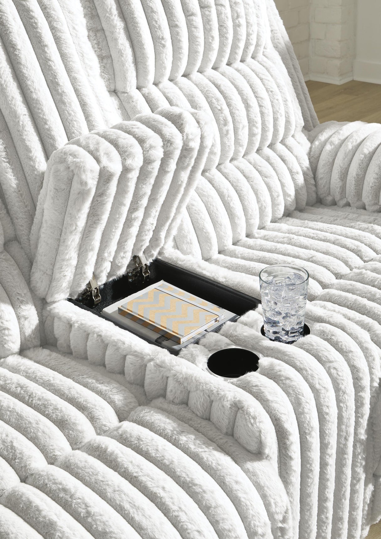 Rhines Falls Power Reclining Loveseat with Console - PC4280496