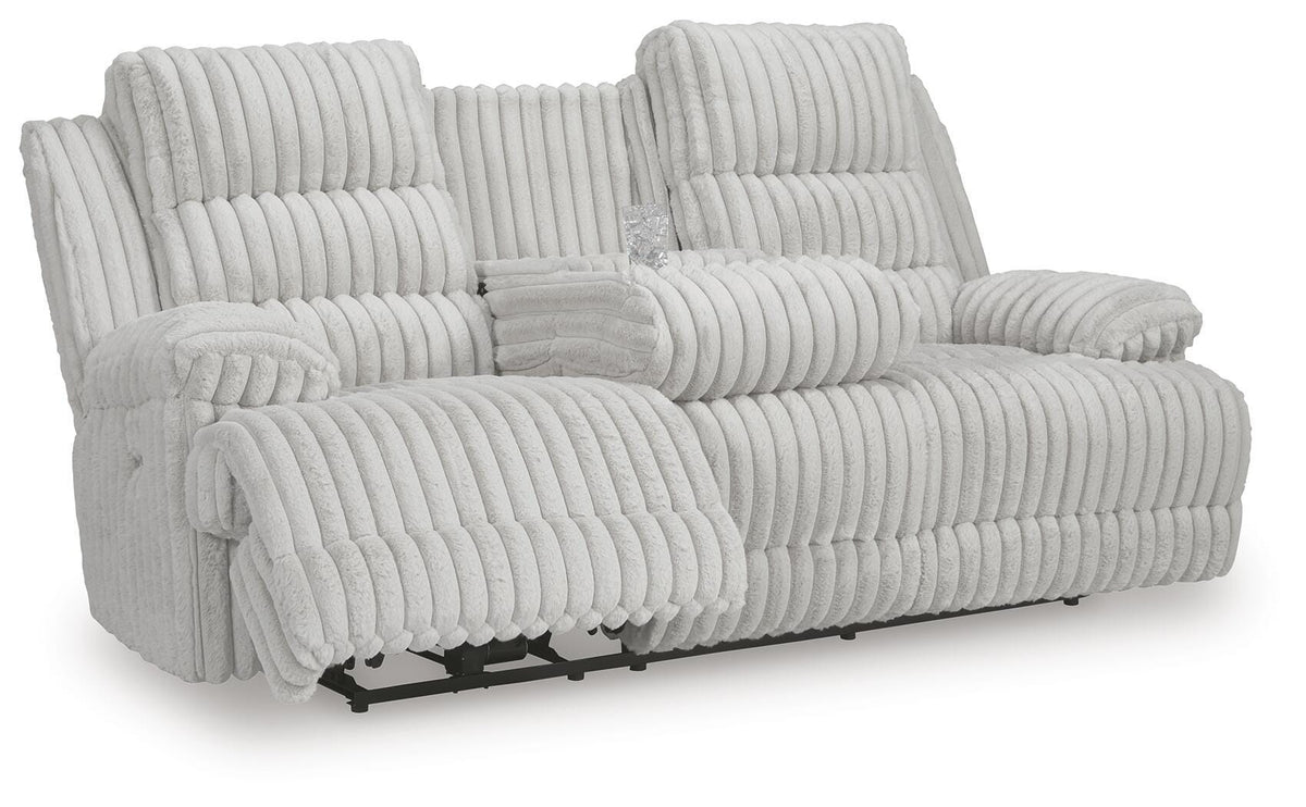 Rhines Falls Power Reclining Sofa with Drop Down Table - PC4280499