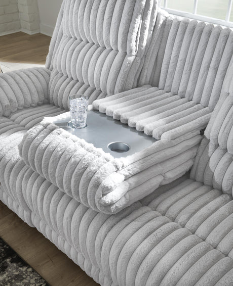Rhines Falls Power Reclining Sofa with Drop Down Table - PC4280499