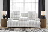 Rhines Falls Power Reclining Sofa with Drop Down Table - PC4280499