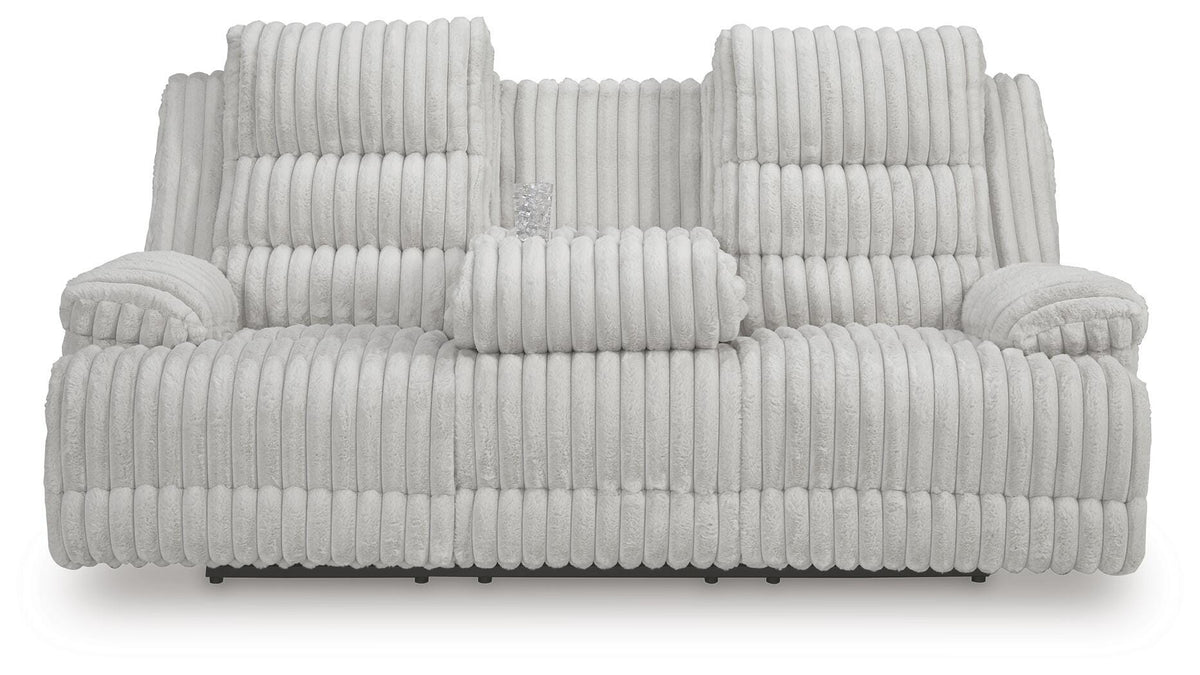 Rhines Falls Power Reclining Sofa with Drop Down Table - PC4280499
