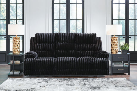 Rhines Falls Power Reclining Sofa with Drop Down Table - PC4280599