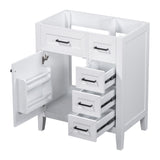 Modern Bathroom Vanity Base Only With Drawers, Freestanding Design