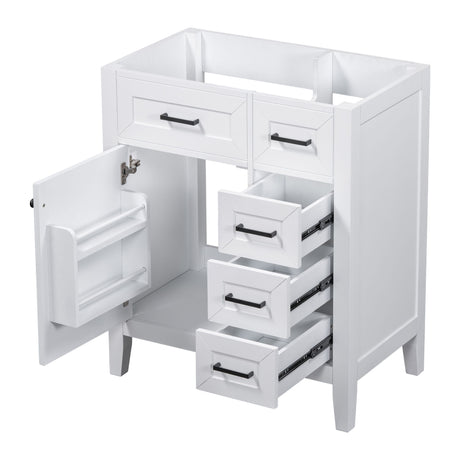 Modern Bathroom Vanity Base Only With Drawers, Freestanding Design