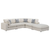Dulcy - 5 Piece Modular Sectional Sofa - Beige