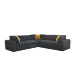 Modular Sectional & Toss Pillows - Dark Gray