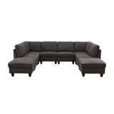8 Piece Modular U - Shape Sectional Sofa