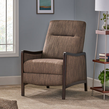 Drury - Contemporary Fabric Upholstered Pushback Recliner