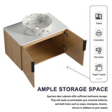 Wall Mounted Bathroom Vanity & Art Sink