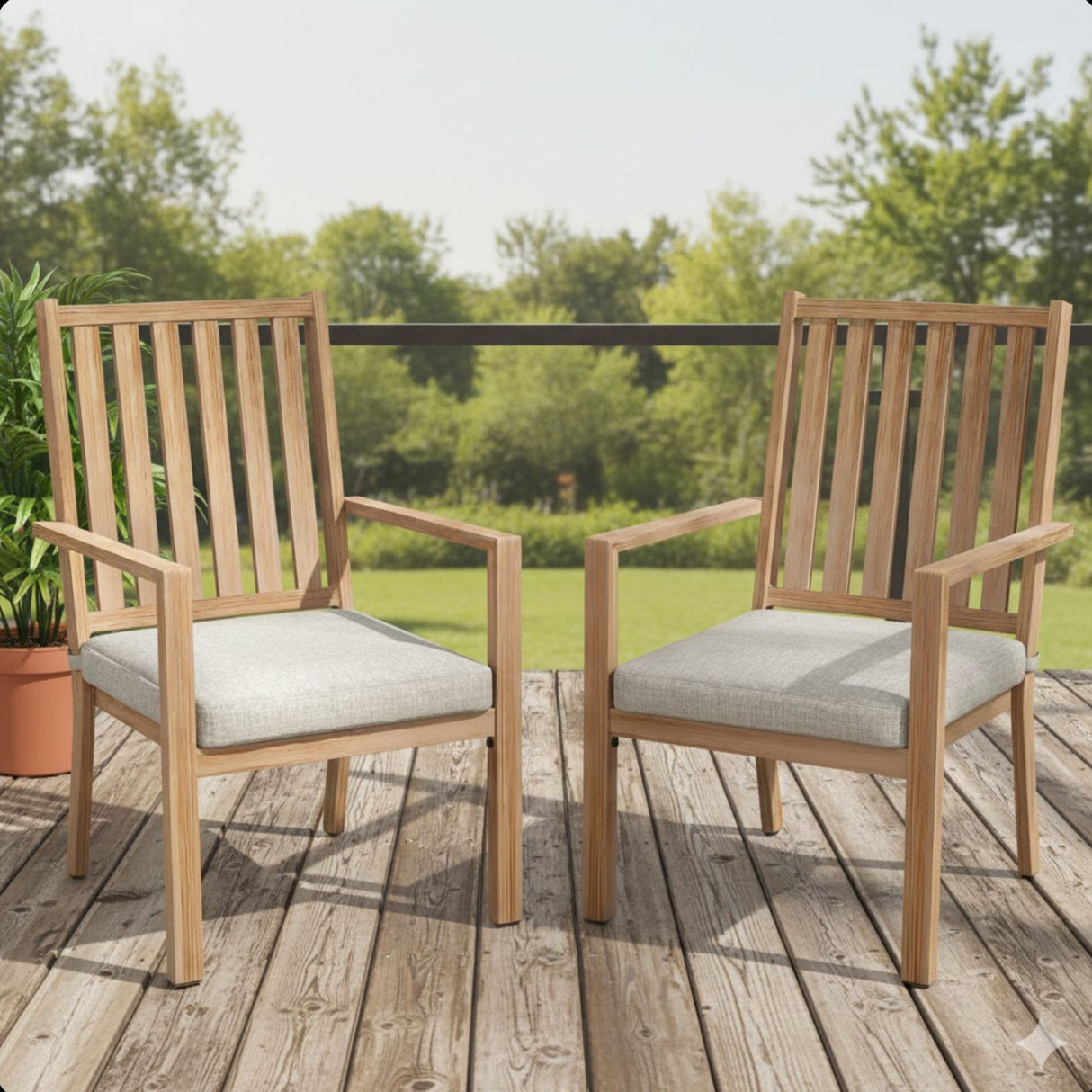 Patio Dining Chairs With Thick Cushions