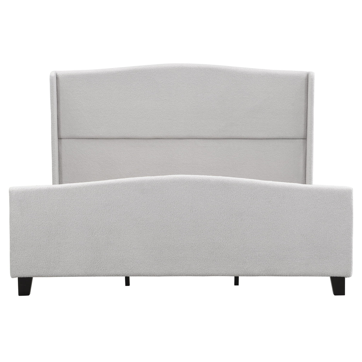 Platform Bed Frame With Tall Headboard And High Footboard