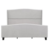 Platform Bed Frame With Tall Headboard And High Footboard