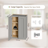 Shaker Wall Cabinet With Soft-Close Doors, Adjustable Shelves