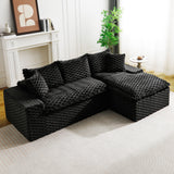 Modular Sofa, Convertible Twin Seat With Chaise Lounge