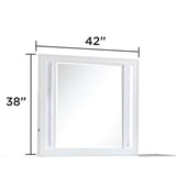 Abigale - Mirror For Dresser Top Made With LED (Includes Only Mirror) - White