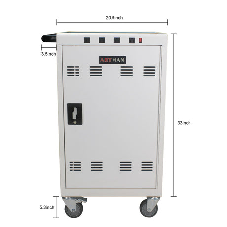 Mobile Charging Cart For Tablets Laptops 35, Device Capacity Matt Metal