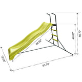 Xsl003G - Indoor Freestanding Playground Equipment Slide For Children - Green