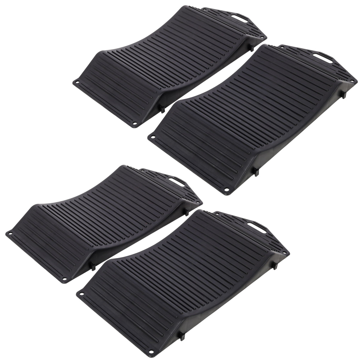 Tire Saver Ramps Anti-Slip Design (Set of 4) - Black