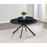 Shayne - Round Top Coffee Table With 2 Tier Design