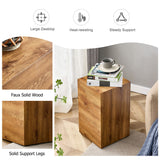 Modern Coffee Table With Wood Grain Texture And Stylish Design - Wood