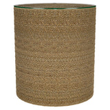 Burma - Round Side Table - Light Brown