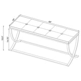 Bastien - Accent Bench - White