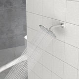Elegant 6" Shower Arm With Flange, Stainless Steel Construction For Rain Shower Heads