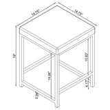 Upholstered Square Vanity Stool