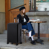 20" / 24" / 28" 3 Pieces / Set Spinner Wheel Luggage, Carry On Suitcase, With Cup Holder & USB Port & Phone Holder
